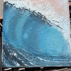 Ocean Wave Original Art  12”x12”